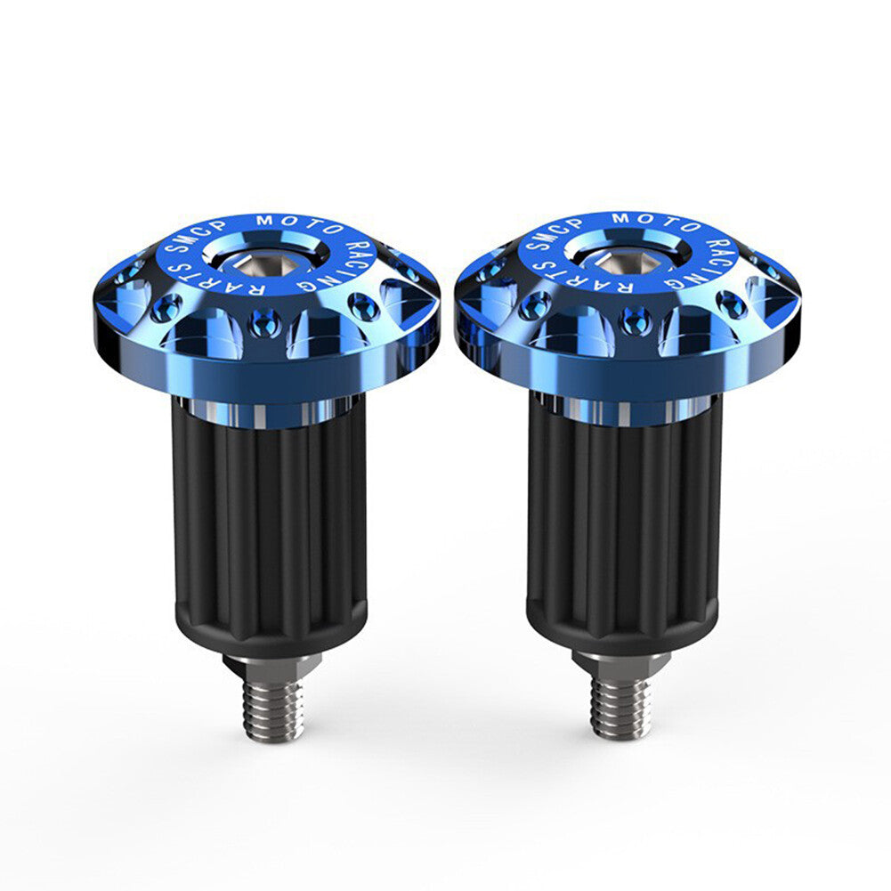 7/8 Dirt Bike CNC Handlebar Grips Handle Bar End Cap Plugs Slider Blue