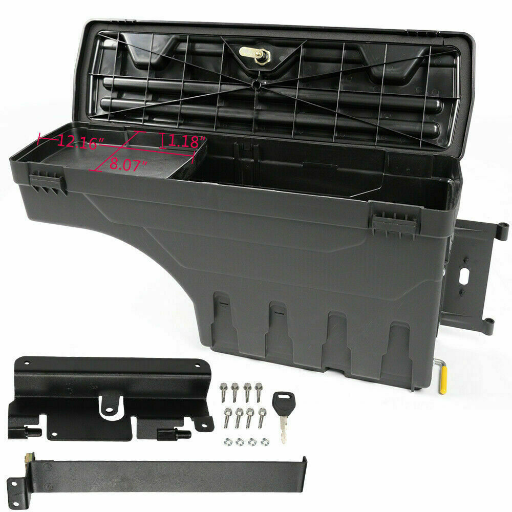 Bed storage box toolbox right side fits 07-18 for Chevrolet Silverado for GMC for Sierra Q