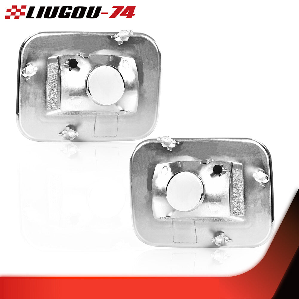 2-Pack Front Stop Lights Fits 03-08 H2 for Hummer 05-08 H2 SUT Clear/for CHRome - v