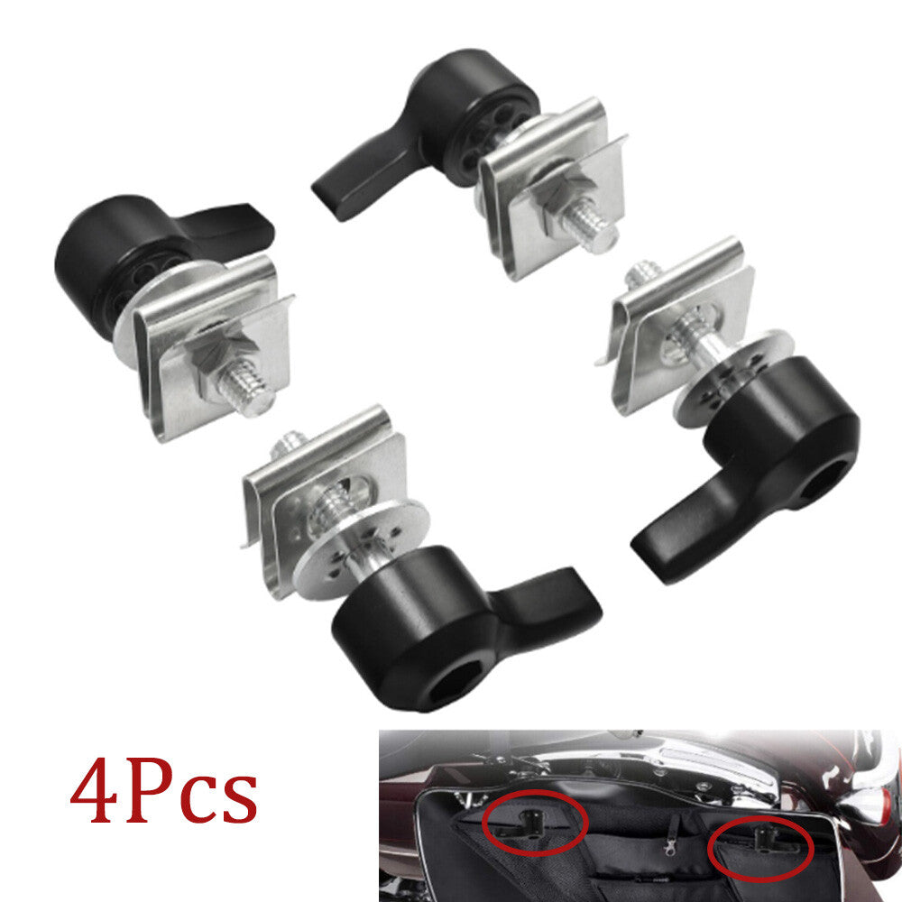 4-Piece Saddlebag Lock Mounting Screw Kit for Harley Touring Road Street Glide n