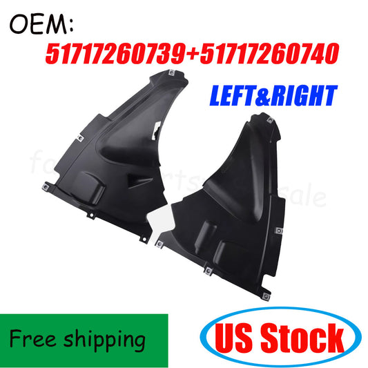 2Pc Front Left & Right Fender Liner for 12-16 328i 12-15 335i 12-17 320i n