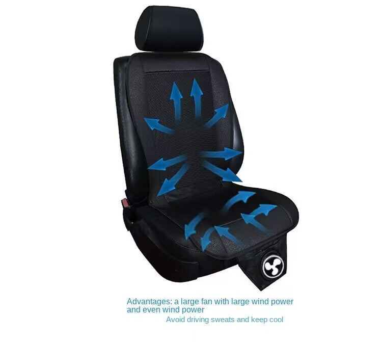 Car Accessories Cooling for Seat Cover Front for Seat Cushion 12V Summer Cooler Pad Blac