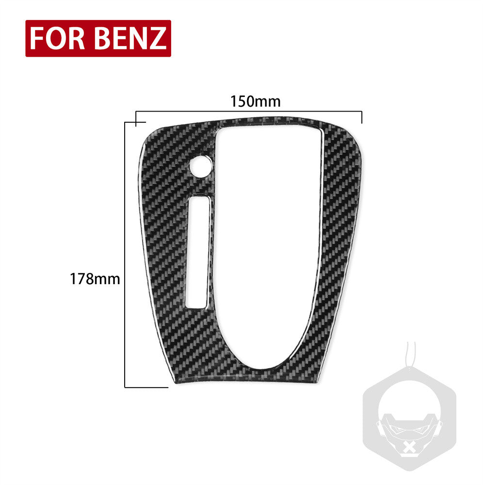 Carbon Fiber Central Control Gear Shift Panel Trim for Benz CLS Class C219 04-09