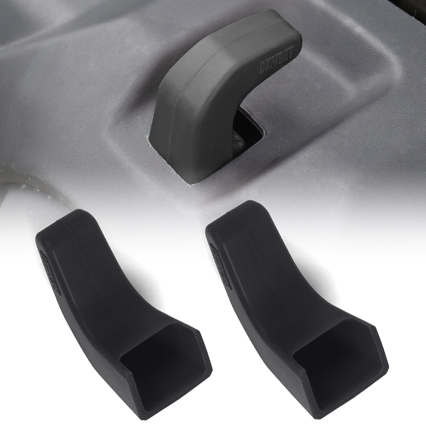 Black Bumper Tow Hook Covers (Upgrade) for 07-23 for Jeep for Wrangler JK/JL Gladiator Q