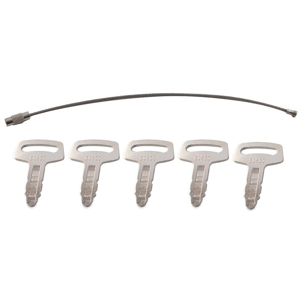 5PCSIgnition Key RC101-53630 Fit Kubota Excavator Loader and Generator Metal Q