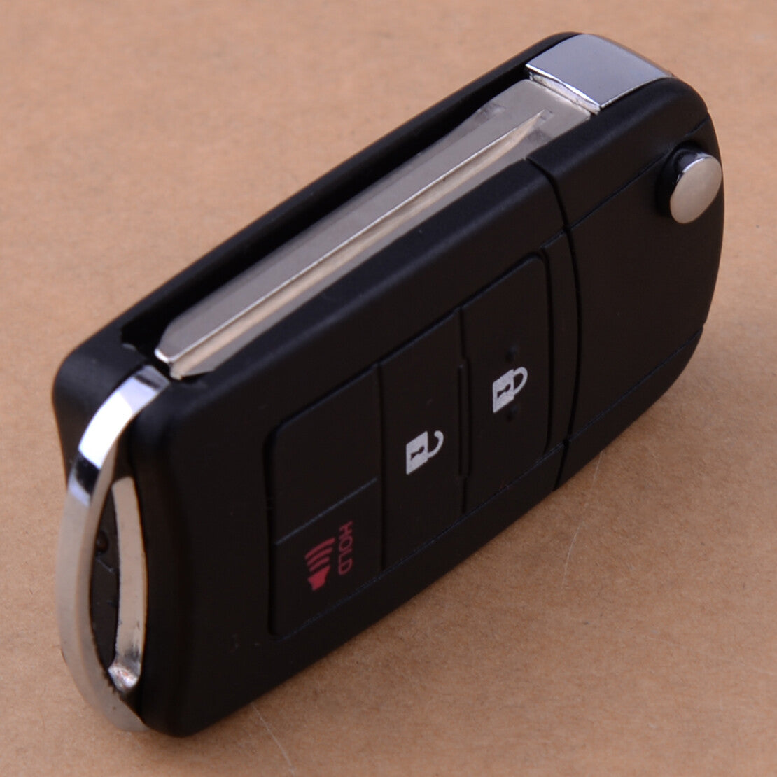 Buttons Remodel Remote Flip Folding Key Shell Case Cover Fit For RAV4 v