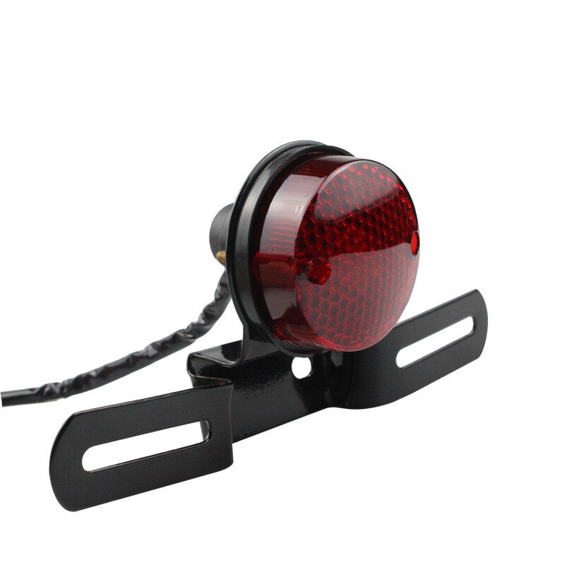 Motorcycle LED rear brake taillight, license plate mounting, turn signal light (1 piece) n