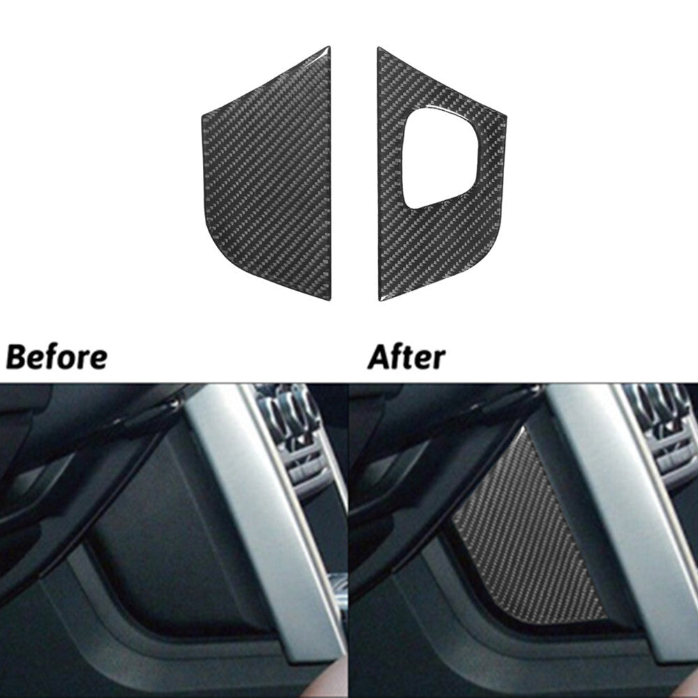 Carbon Fiber Manual MT Gear Shift Panel Cover Trim for Mazda 3 Axela 2017 2018 v