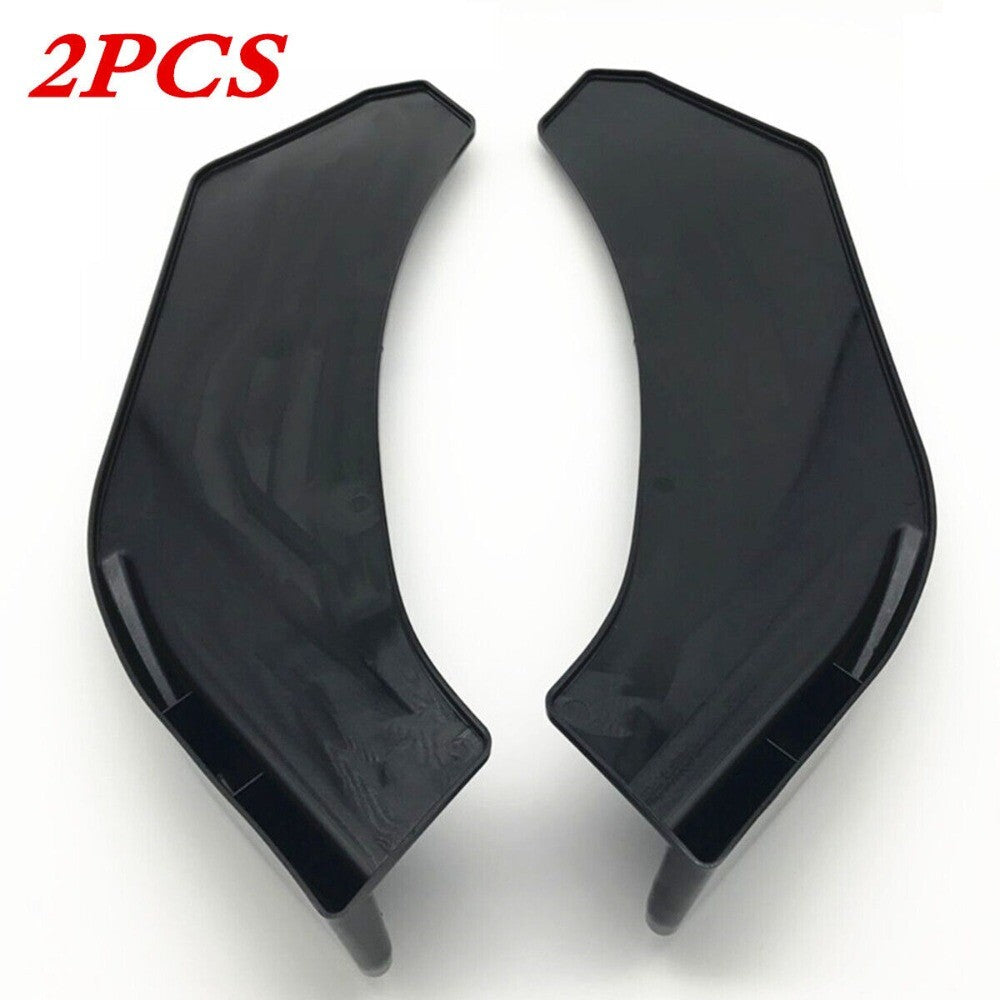 2pcs/set ABS Black Car Front Bumper Lip Splitter Body Side Spoiler Protector New n