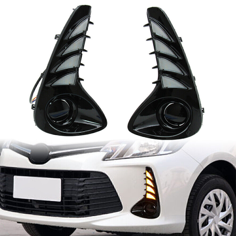 2x Car LED Daytime Running Lights DRL for Toyota VIOS 2020 2021