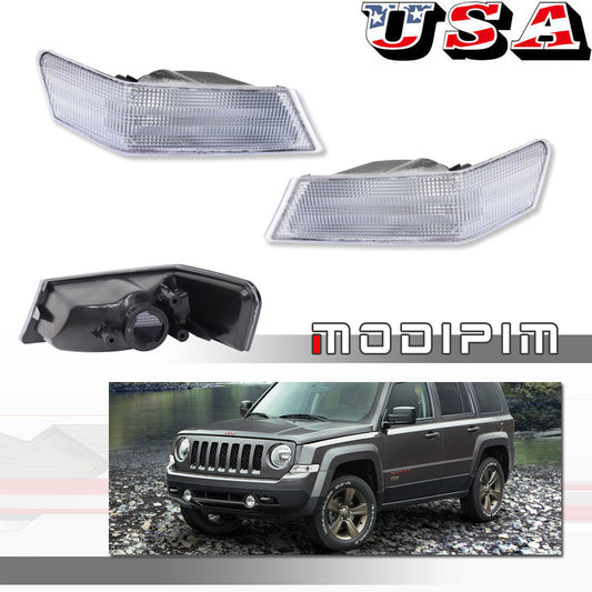 L&R front turn signal directional light set parking light suitable for 07-17 for Jeep Patriot- v