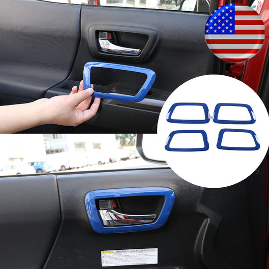 Pine-grain door handle cover trim for Toyota for Land Cruiser Prado FJ150 150 10-19 Q