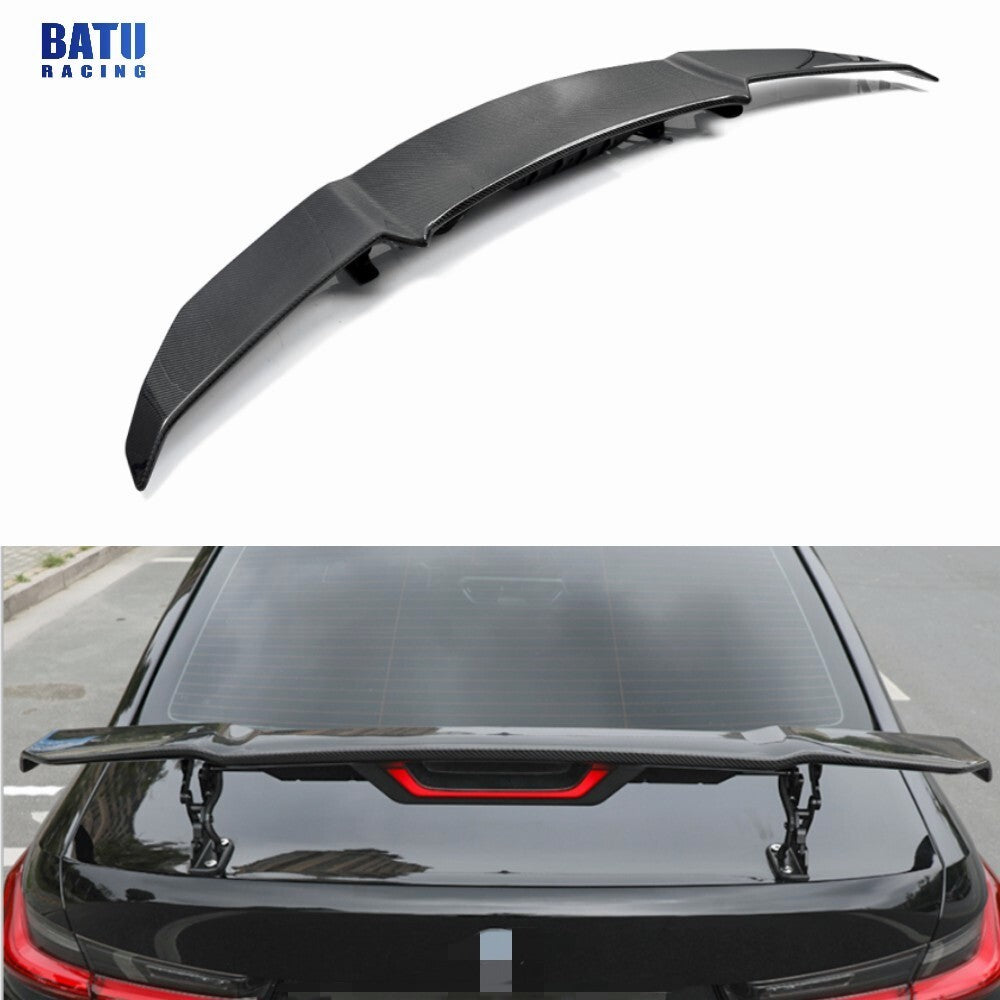 New Universal Real Carbon Fiber Electric Automatic Lift Tail Rear Spoiler Wings