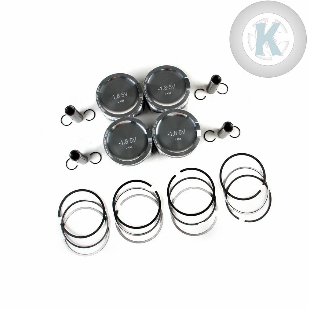 1.8T 4-piece piston and ring kit suitable for Audi A3, A4, and TT #06B107065N#