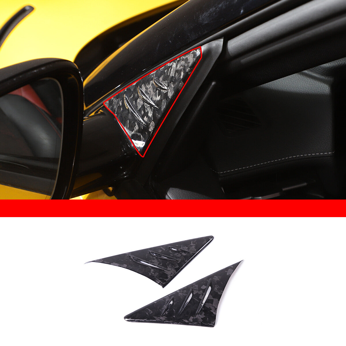 Forged carbon fiber windproof buffet deflector suitable for Supra A90 MK5 19-22- n