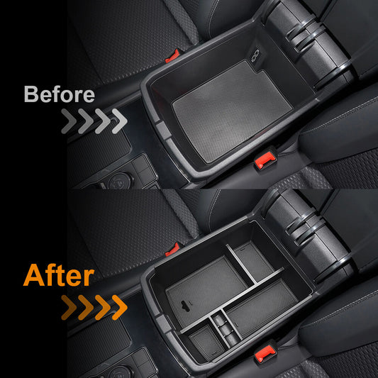 Fit 2018-2023 for VW Atlas Car Center Console Organizer Armrest Storage Box Q