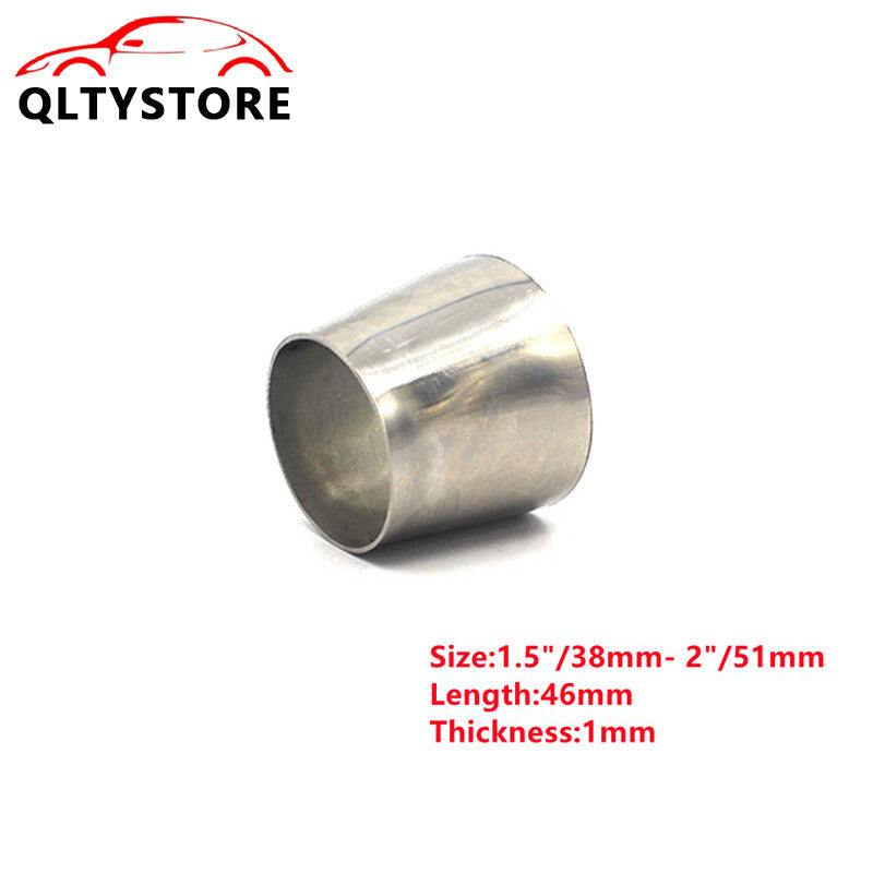 1.5'' 38mm to 2'' 51mm OD Exhaust Pipe Reducer Adapter Weldable 201SS Q