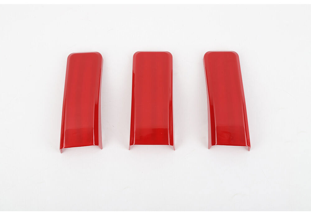 For F150 2021-2023 Red ABS Hood Scoop Air Vent Cover Trim Bezel B n