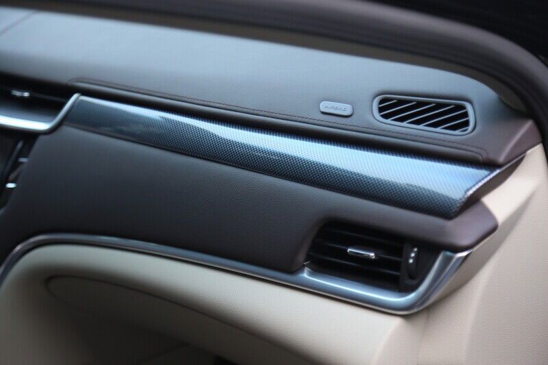 for Cadillac XTS 2013-17 Carbon Fiber Door Strip Interior Console Strip Trim 6P