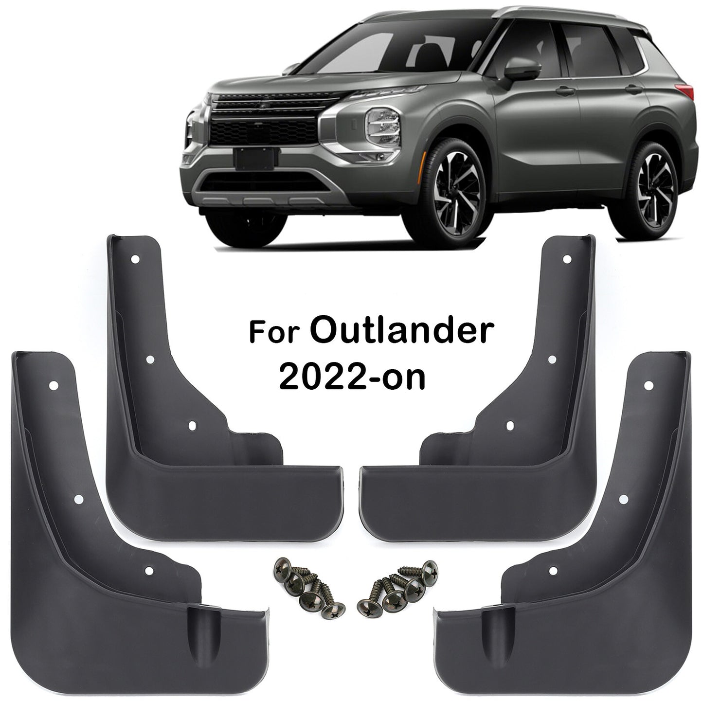 4x for Mitsubishi Outlander 2022-2024 Mud Flaps Splash Guard Mudguards Fender Q
