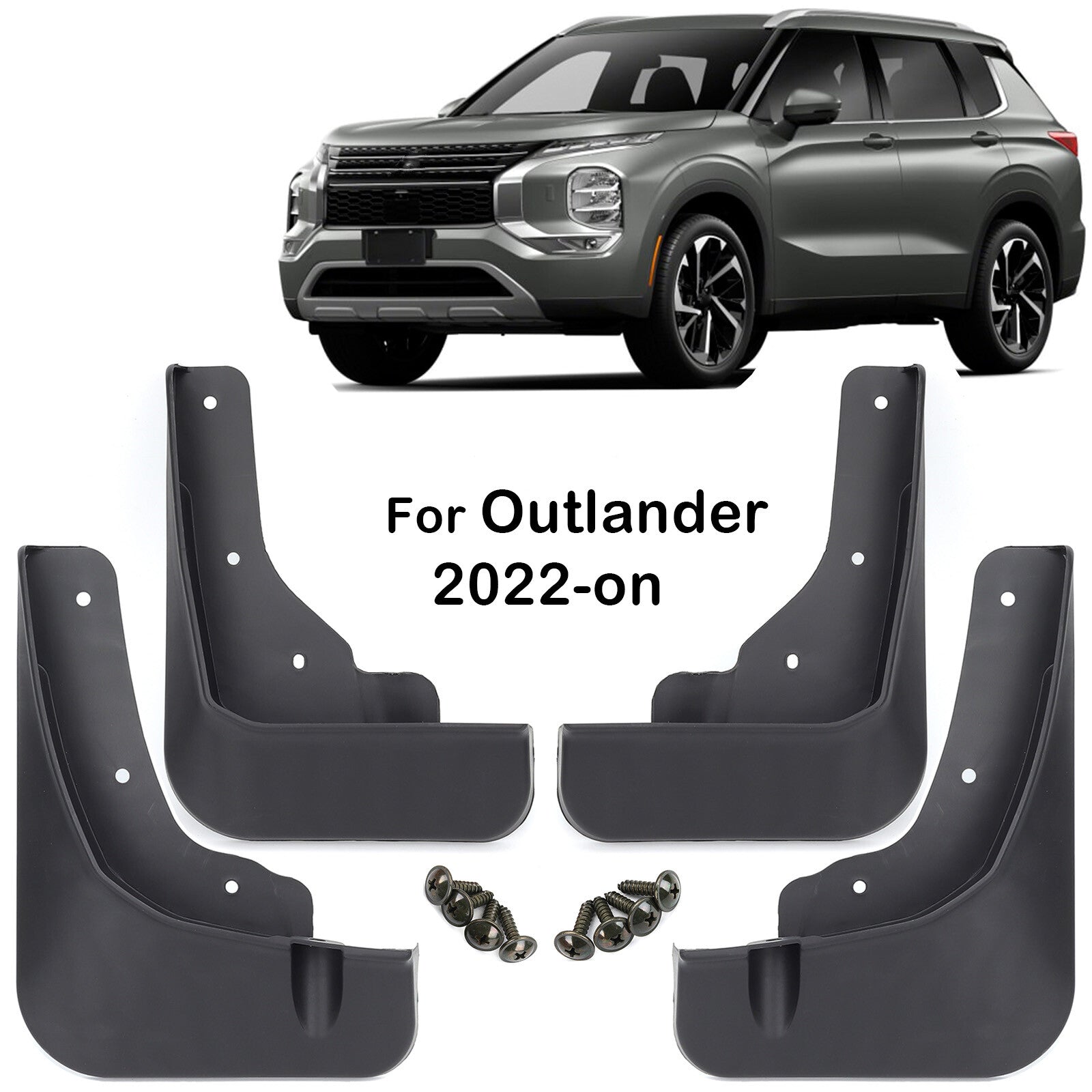 4x for Mitsubishi Outlander 2022-2024 Mud Flaps Splash Guard Mudguards Fender Q