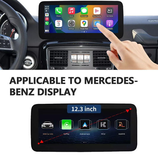 12.3-inch wireless Android Auto Touchscreen for Mercedes-Benz G-Class W463 NTG4.5/5 CarPlay