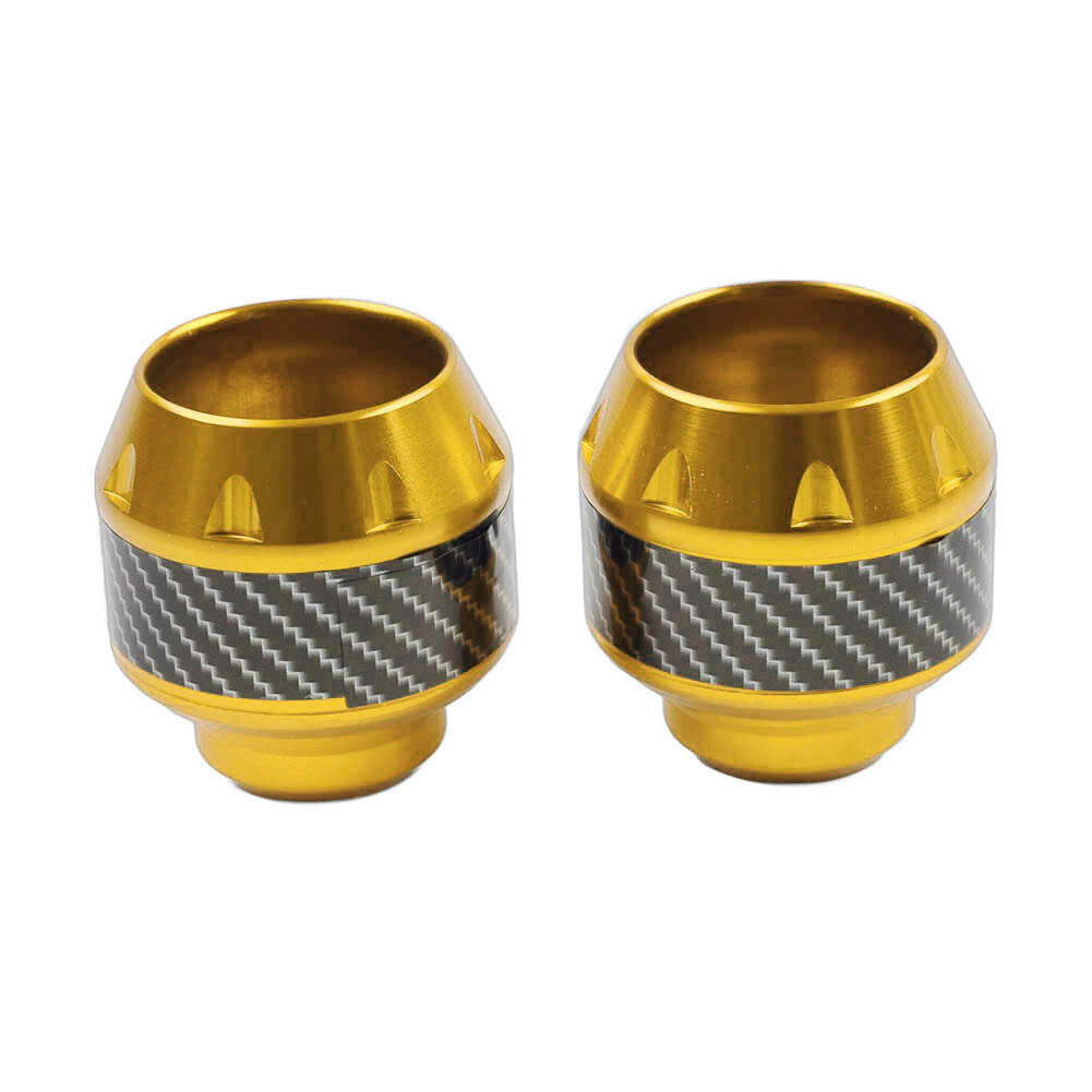 2x Motorcycle Front Fork Frame Sliders Crash Protection Engine Collision Gold