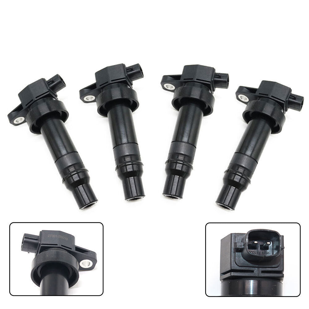 4X Ignition Coil UF636 for Kia Rio Soul for Hyundai for Veloster Accent 1.6L 27301-2B010