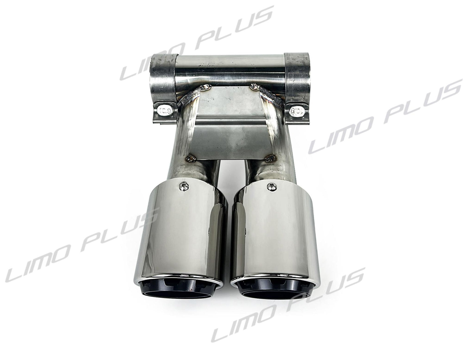 Chrome Exhaust Tips Tailpipe 3-Layer for 2013-2016 for Porsche 981 Cayman Q