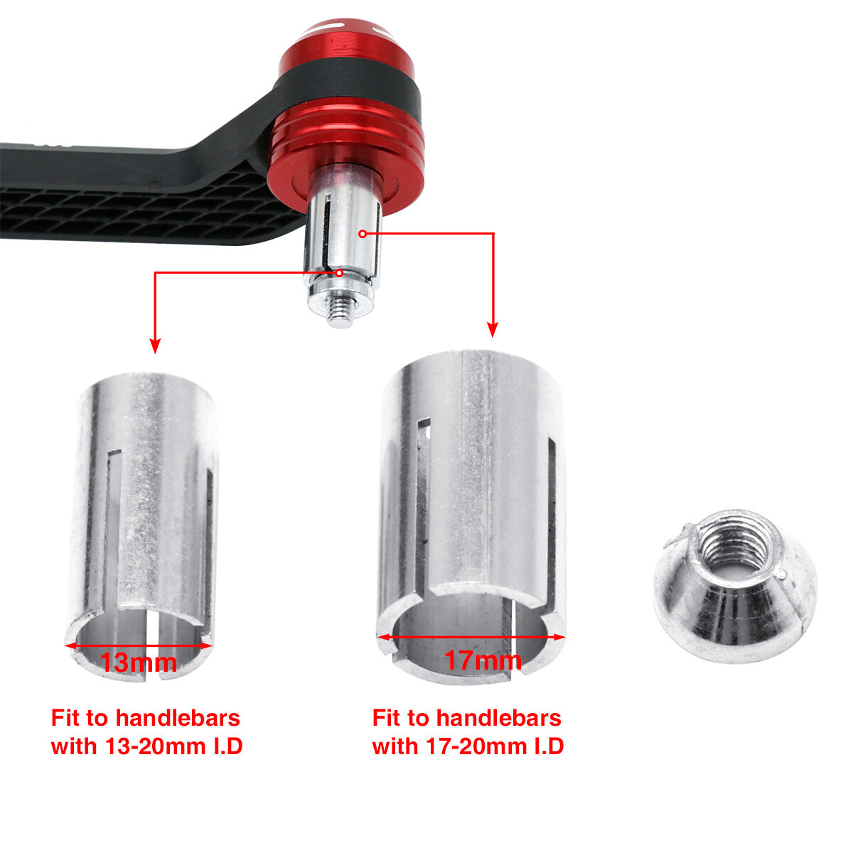 CNC aluminum alloy motorcycle handguards, windshield, and windproof handlebars Q