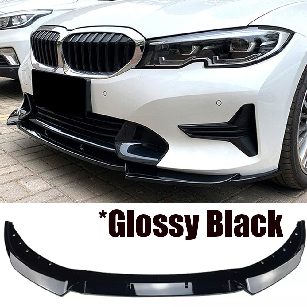Gloss Front Bumper Lip Spoiler Splitters For 3 G20 G21 320i 2019-2022 n