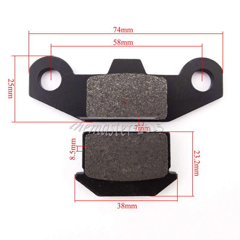 Front Disc Brake Pads Shoes For 70 110 125 150cc ATV Quad Pit Dit Bike 4 Wheeler Q