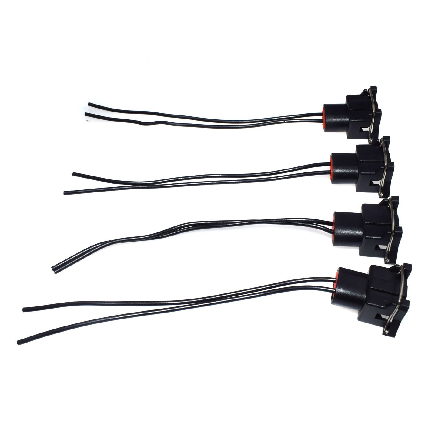 4Pcs Fuel Injector Connector Wiring Plugs Clips Pigtail Cut Splice Universal-
