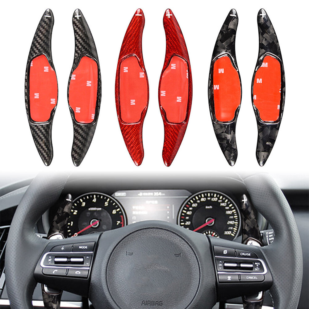 Carbon Fiber Steering Wheel Shift Paddle for Kia Stinger GT GTLine GTS 2018-2022