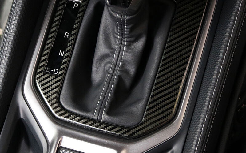 for Subaru Forester 2021-2023 Carbon Fiber Steel Console Gear Shift Frame Cover n