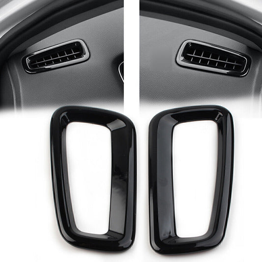 Inner Dash Side Air Vent Outlet Cover for Honda for Civic 11th 2022 Up Glossy Black