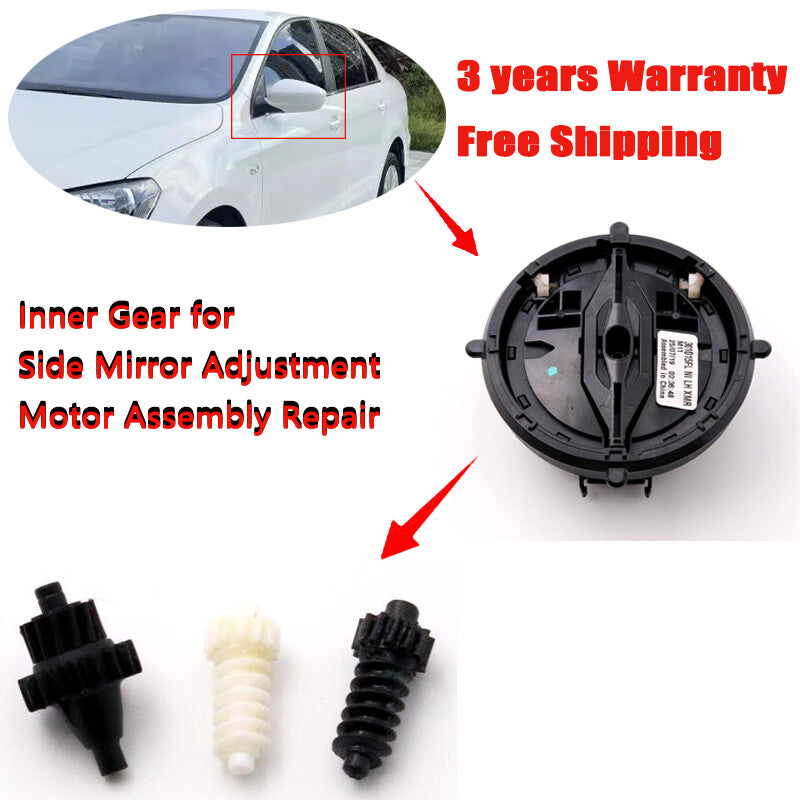 Side mirror adjustment motor gears are compatible with for Volkswagen for Jetta 2006-2012 and Fox 2003-2014.
