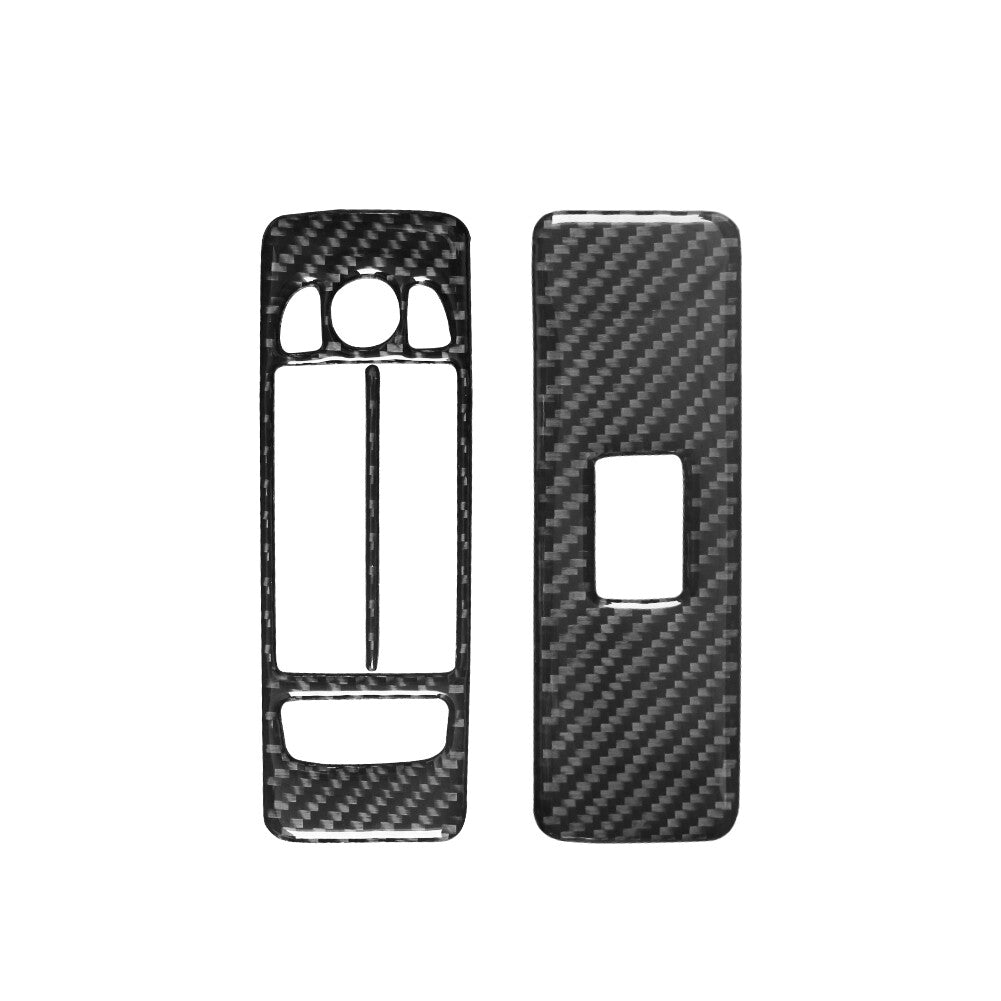 2Pcs Red Carbon Fiber Air Vent Cover Trim For Silverado/tahoe/ for sierra 2007-2014 v
