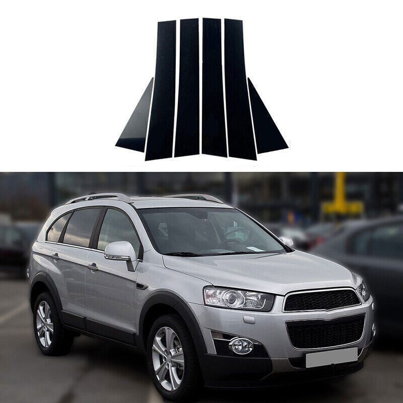Piano Black Pillar Posts Door Window Molding Strip for Chevrolet Captiva 07-2018