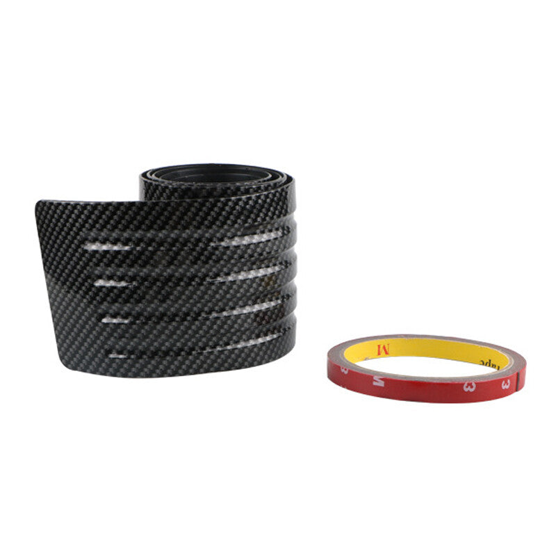 90cm Car Carbon Fiber Rear Trunk Mat, Anti-collision Protective Mat, Rubber Protective Cover - n