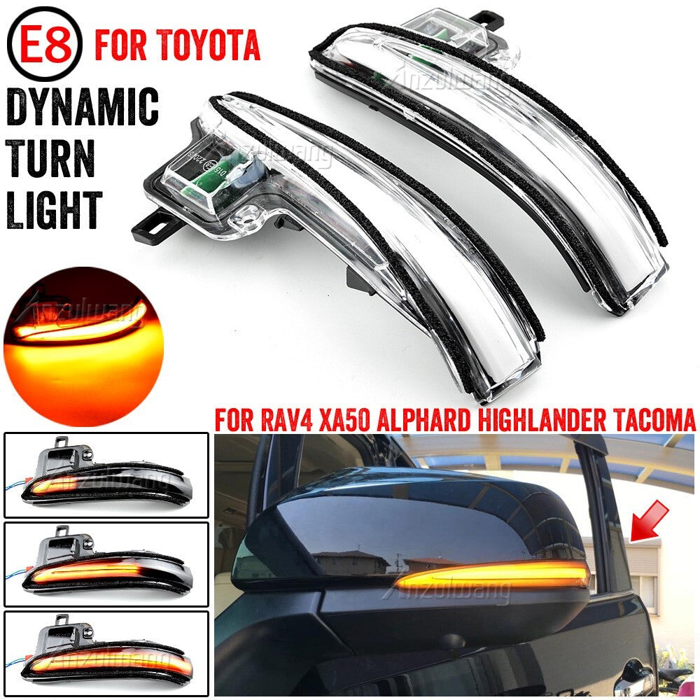 Dynamic Turn Light for Toyota RAV4 XA50 Alphard Vellfire Highlander for Lexus Tacoma