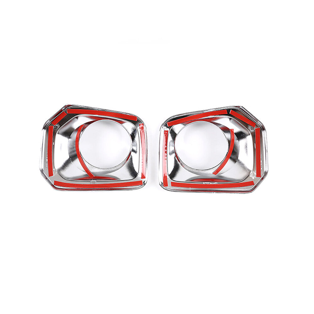 2x Front Bumper Grille Chrome Fog Light Covers Trims For 2016-2023 for Toyota Tacoma