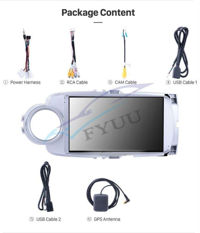 GPS navigation player with WiFi and FM radio for Yaris Vitz 12-17 LHD 9-inch car 2.5D screen. n