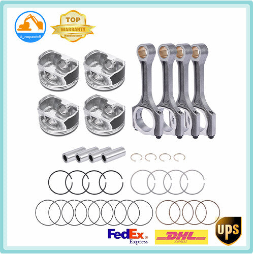 Set of Connecting Rod Piston fit for Hyundai Sonata for Kia Optima 2.4L Sets 11-19