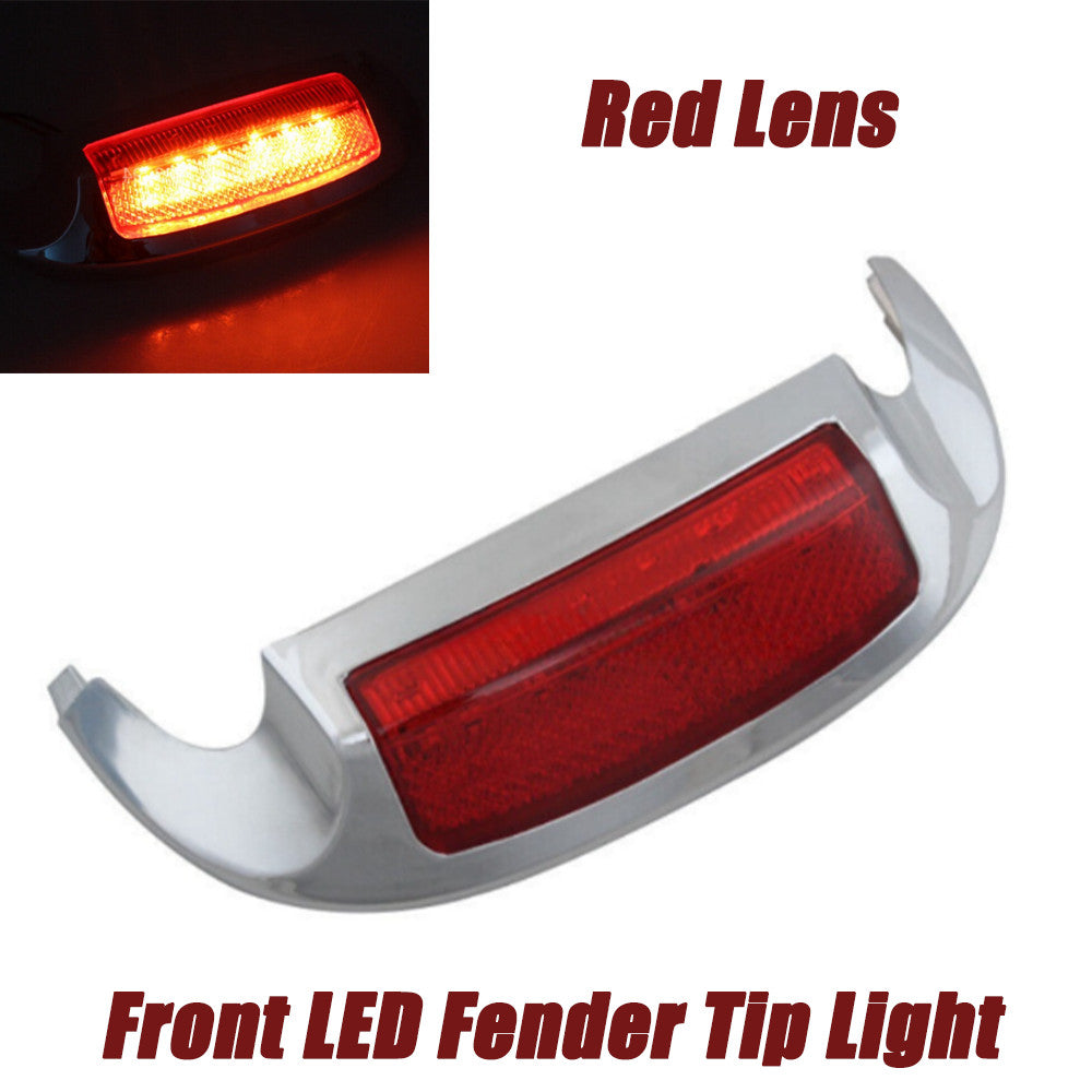 Motorcycle front fender tip LED light for Harley Davidson Touring Electra Glide- n