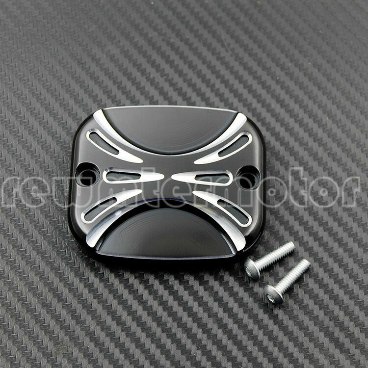 Master Cylinder Cover Fit for Harley Road King Gliding 01-07 Softail Dyna 96-15 Q