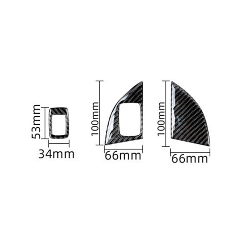 Red Carbon Fiber Trunk Release Switch Cover Trim For W211 2003-09 v