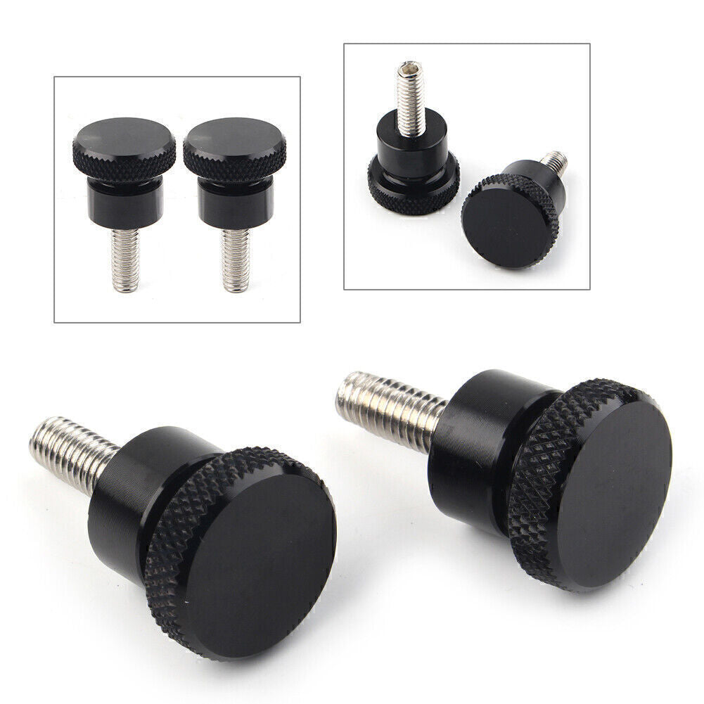 2x Tool for Seat Bolt Short Screw For Scrambler 865 06-15 Thruxton 865 04-15 Black