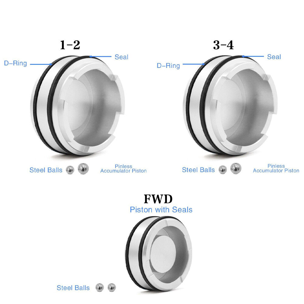 For 4L60E 4L65E 4L70E Sonnax FWD 1-2/3-4 Pinless Forward Accumulator Piston Kit