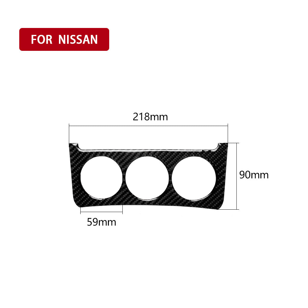 2Pcs Carbon Fiber Air Conditioner Panel Cover Trim for Cruze 2009-2015 v